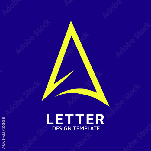 Initial Letter A Logo Icon Concept. Creative Minimal Alphabet Emblem Design Template. Graphic Symbol for Corporate Business Identity.Creative Vector Graphic Element.