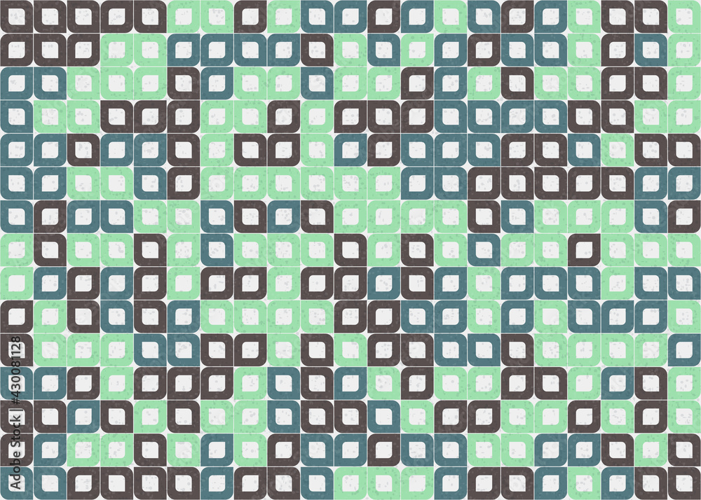 Fototapeta premium Abstract Geometric Pattern generative computational art illustration