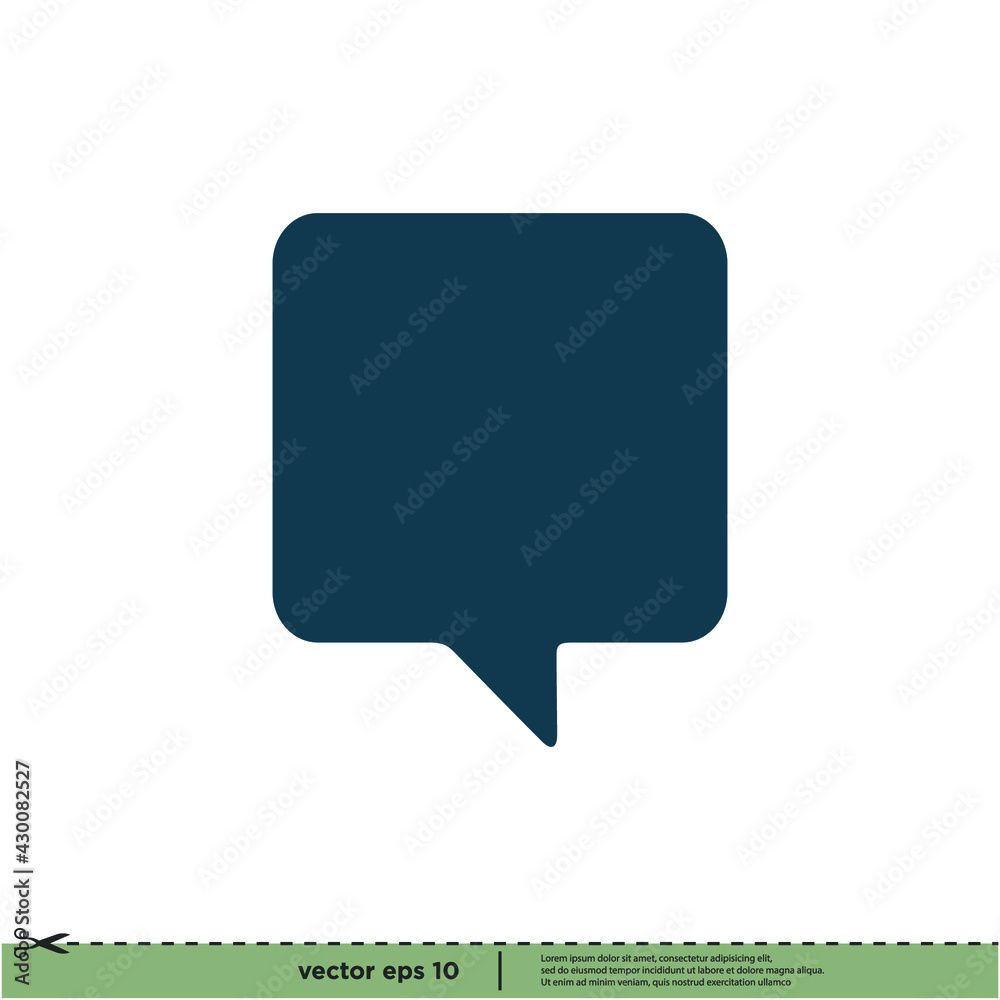 bubble speech icon message symbol logo template bubble speech icon message symbol logo template