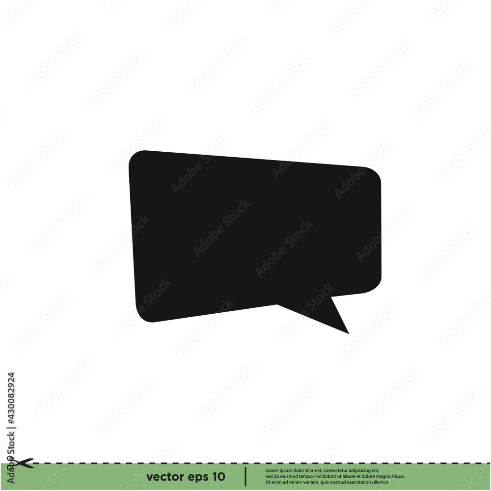 bubble speech icon message symbol logo template bubble speech icon message symbol logo template