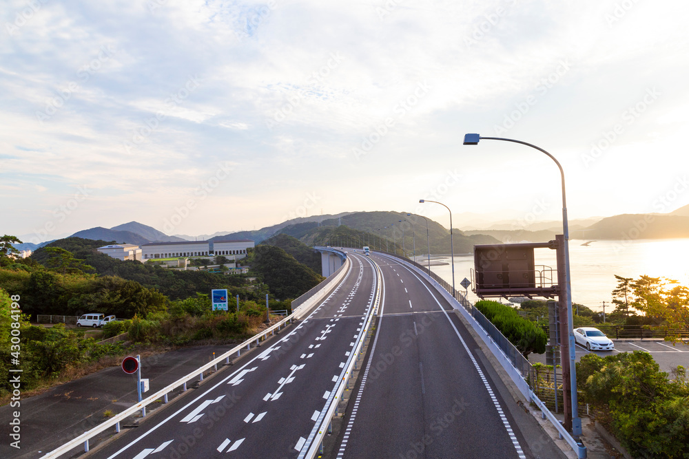 Onaruto bridges in Tokushima, Shikoku, Japan. Onaruto bridges in Tokushima, Shikoku, Japan.