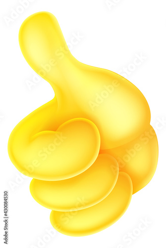 Thumbs Up Hand Cartoon Emoticon Icon