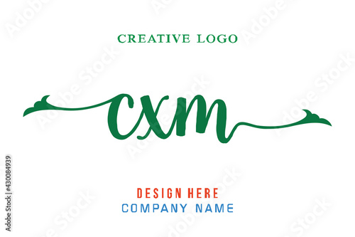 CXM lettering logo is simple, easy to understand and authoritative photo