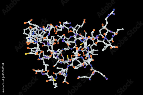 Molecule of Survival motor neuron protein, SMN, 3D illustration photo