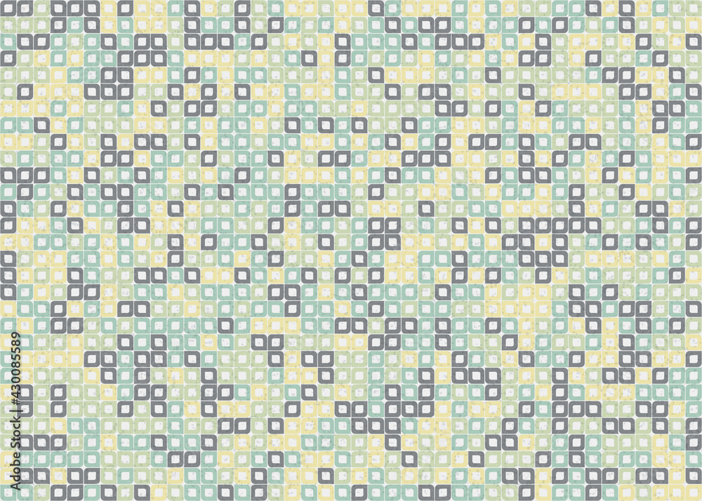 Fototapeta premium Abstract Geometric Pattern generative computational art illustration