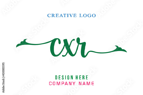 CXR lettering logo is simple, easy to understand and authoritative photo