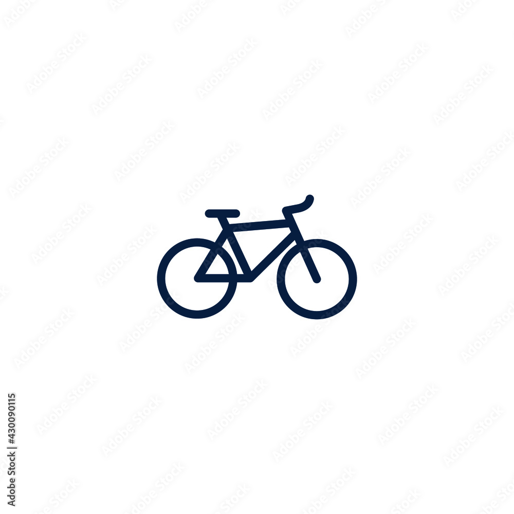 bicycle icon vector illustration logo template