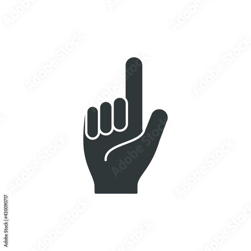 index finger icon vector illustration logo template