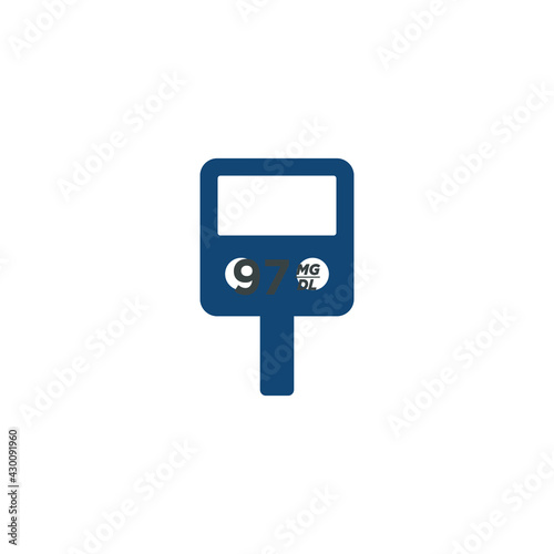glucometer icon vector illustration logo template