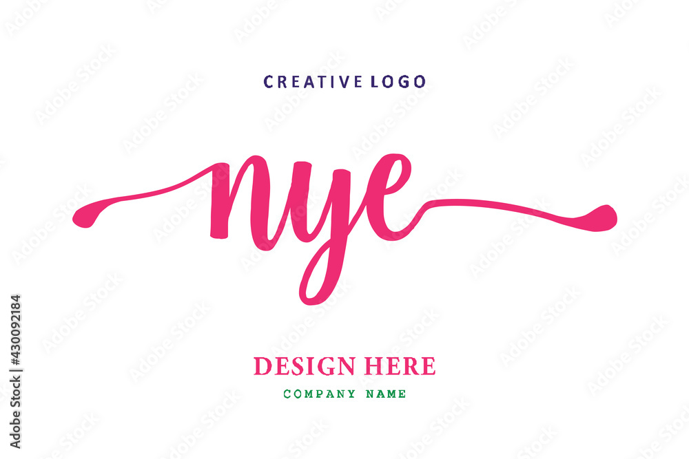 NYE lettering logo is simple, easy to understand and authoritative NYE lettering logo is simple, easy to understand and authoritative