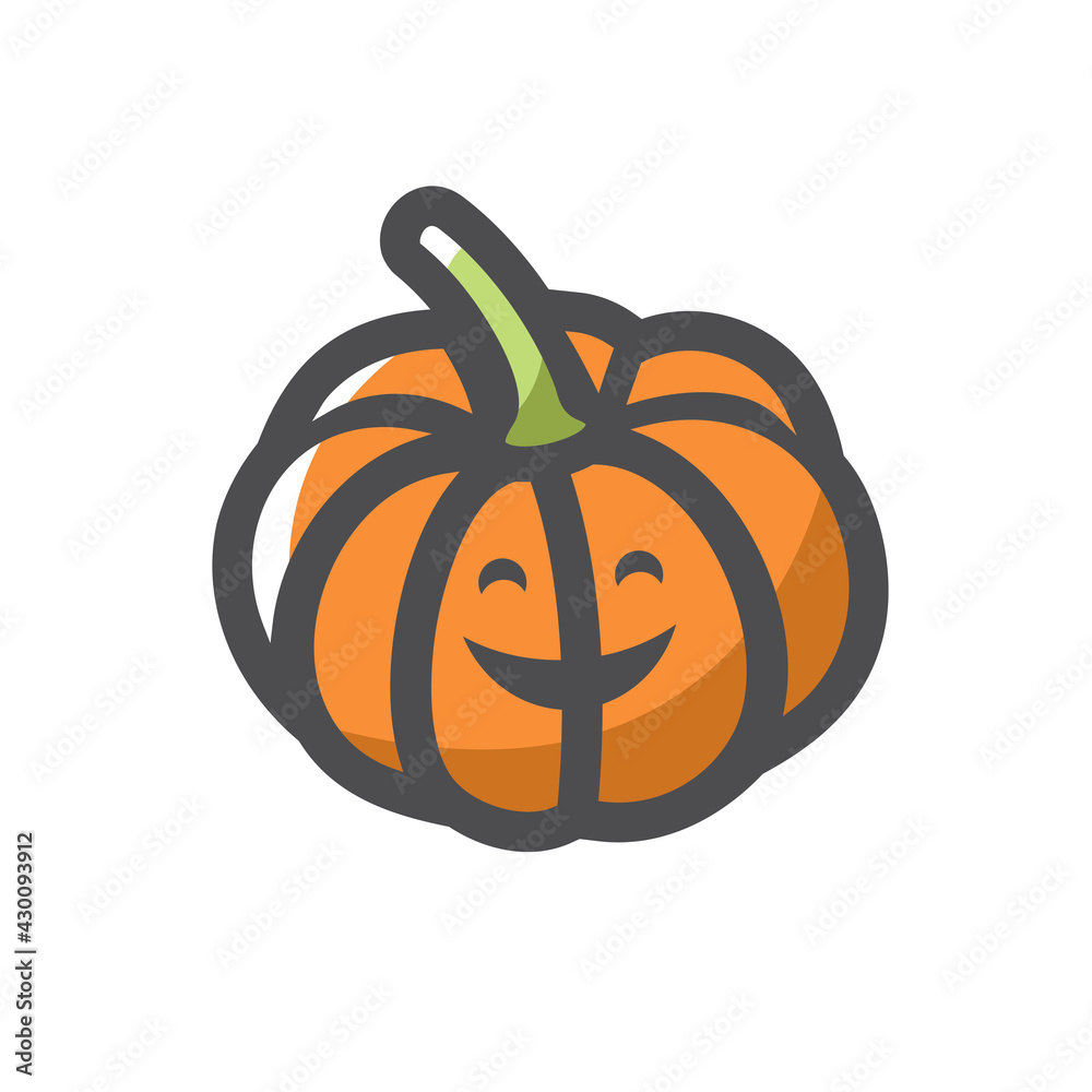 Pumpkin Gourd Vegetable Vector icon Cartoon illustration. Pumpkin Gourd Vegetable Vector icon Cartoon illustration.