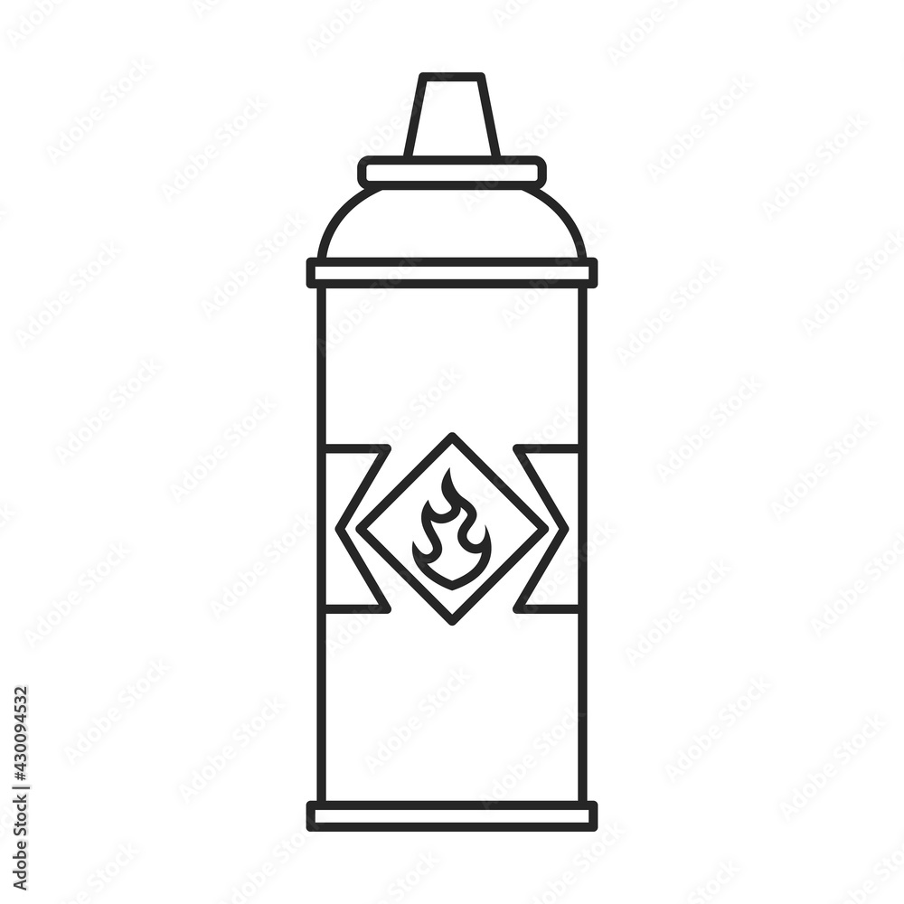 Gas cylinder vector outline icon. Vector illustration lpg on wite background. Isolated outline illustration icon of gas cylinder. Gas cylinder vector outline icon. Vector illustration lpg on wite background. Isolated outline illustration icon of gas cylinder.