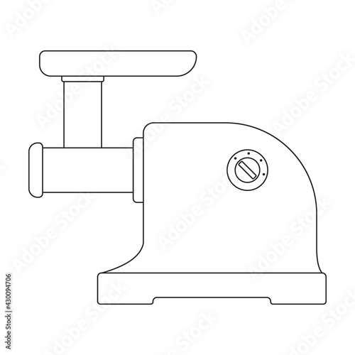 Grinder meat vector icon.Outline vector icon isolated on white background grinder meat.