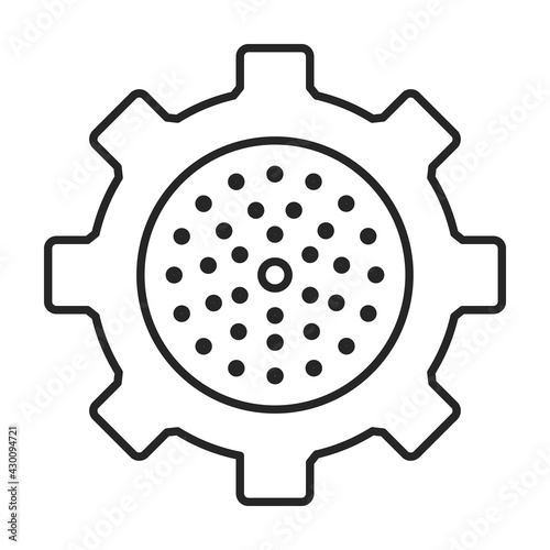 Grinder meat vector icon.Outline vector icon isolated on white background grinder meat.