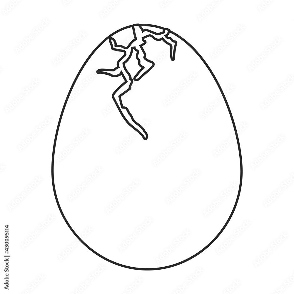 Egg chicken vector outline icon. Vector illustration farm food on white background. Isolated outline illustration icon of egg chicken. Egg chicken vector outline icon. Vector illustration farm food on white background. Isolated outline illustration icon of egg chicken.
