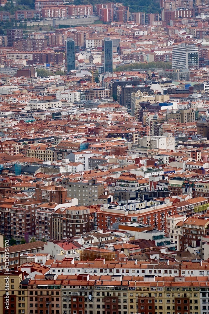 cityscape of Bilbao city, Spain. Bilbao travel destination