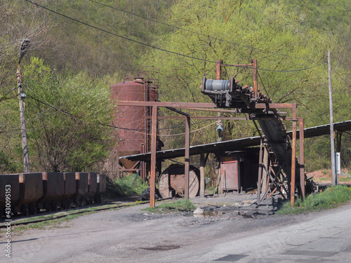 Wallpaper Mural Coal conveyor belt, here the coal is reloaded on a truck. Torontodigital.ca