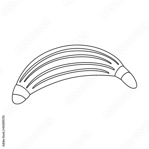Inflatable mattress vector icon.Outline vector icon isolated on white background inflatable mattress.