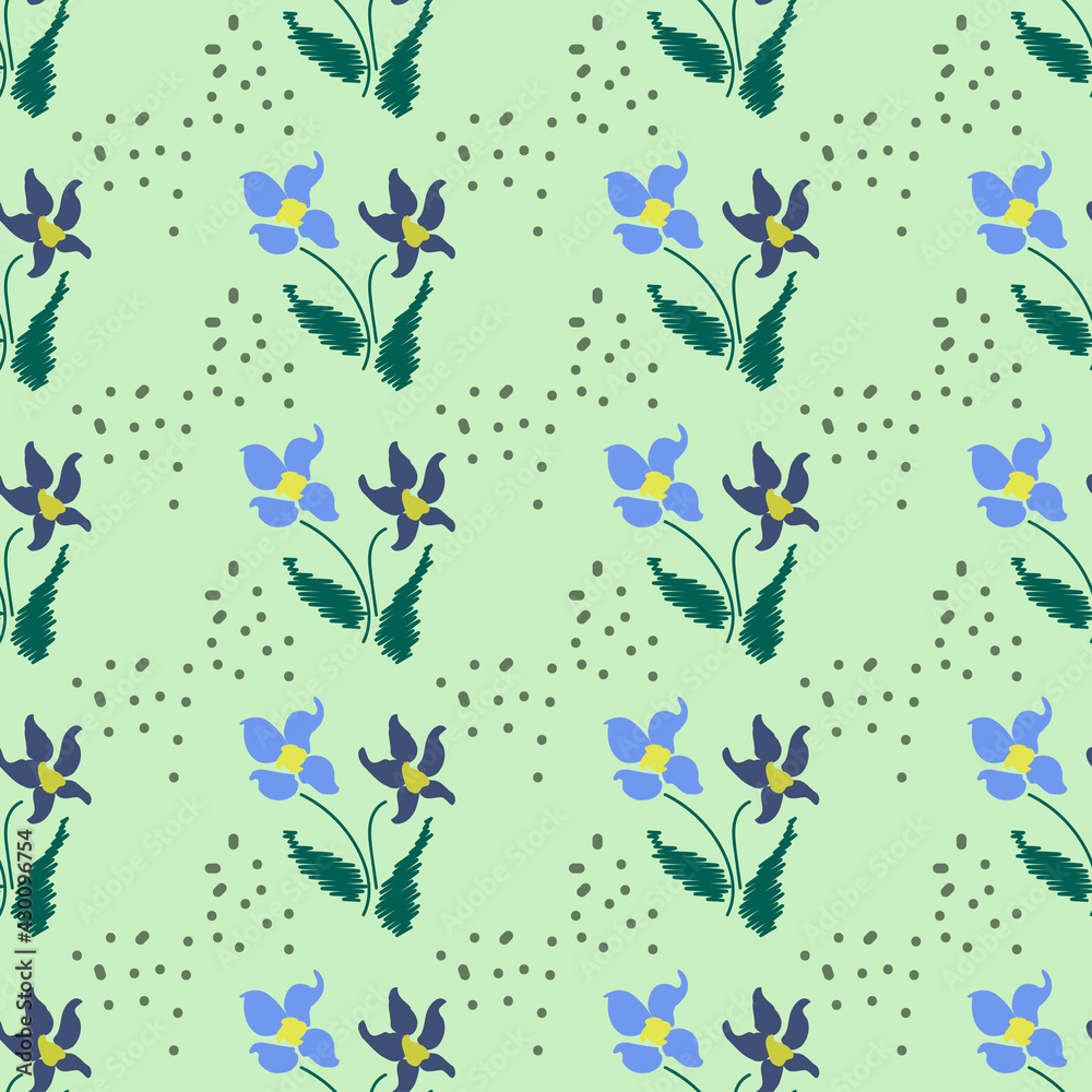 Simple cute pattern in small flowers. Shabby chic millefleurs. Floral seamless background for dress, manufacturing, wallpapers, print, gift wrap and scrapbooking. Simple cute pattern in small flowers. Shabby chic millefleurs. Floral seamless background for dress, manufacturing, wallpapers, print, gift wrap and scrapbooking.