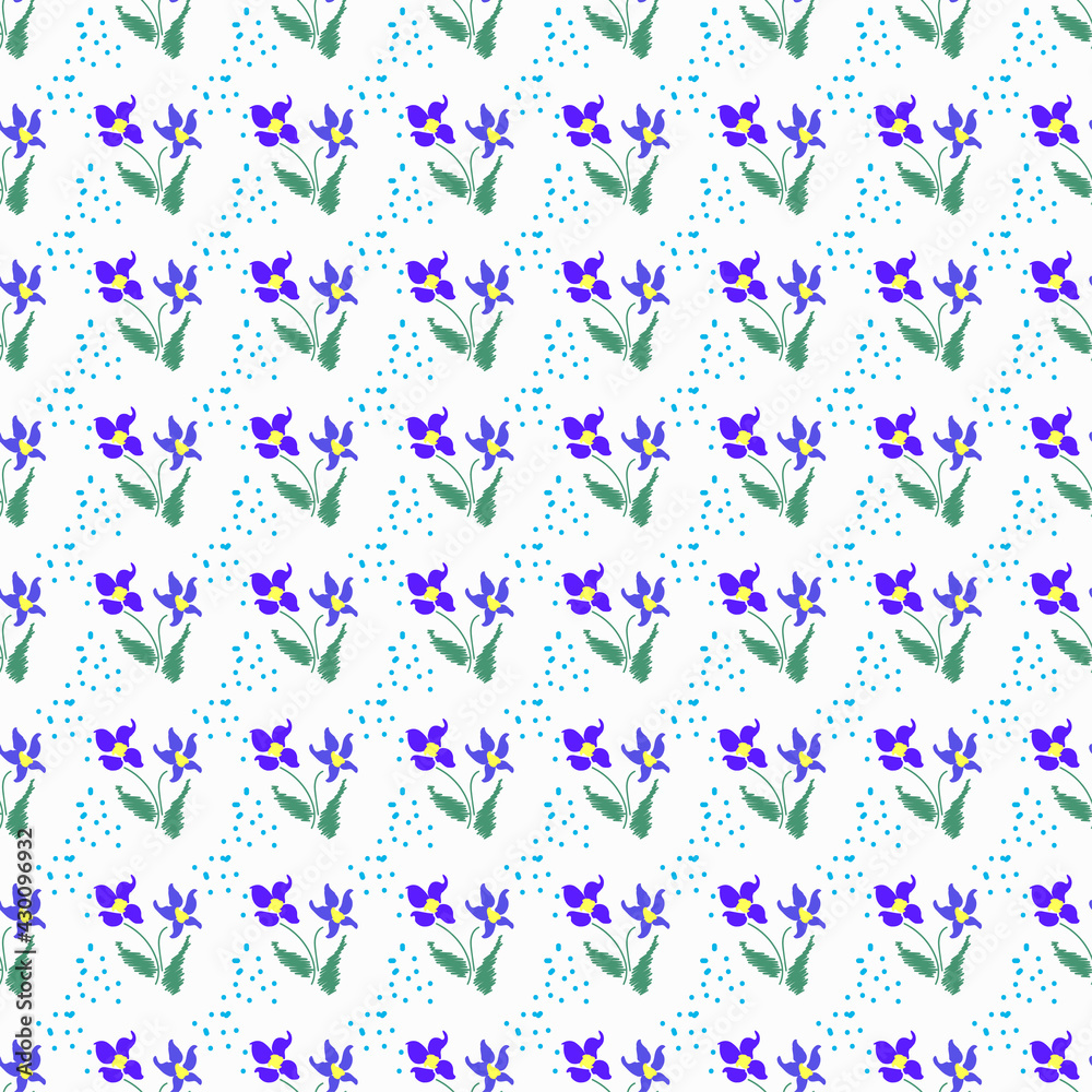 Simple cute pattern in small flowers. Shabby chic millefleurs. Floral seamless background for dress, manufacturing, wallpapers, print, gift wrap and scrapbooking. Simple cute pattern in small flowers. Shabby chic millefleurs. Floral seamless background for dress, manufacturing, wallpapers, print, gift wrap and scrapbooking.