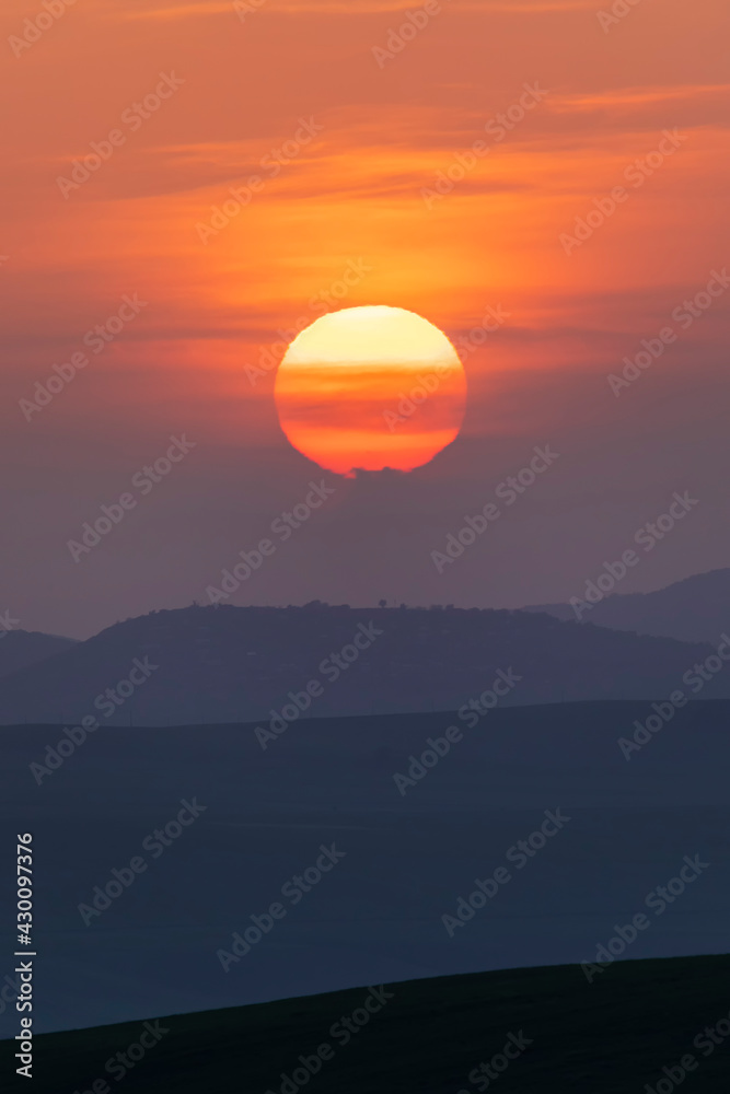 Sunset in the mountains of Azerbaijan Sunset in the mountains of Azerbaijan