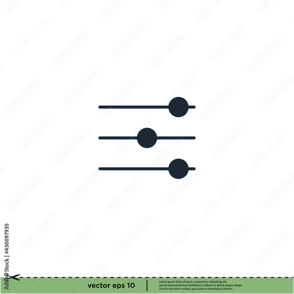 audio equalizer icon vector illustration logo template audio equalizer icon vector illustration logo template