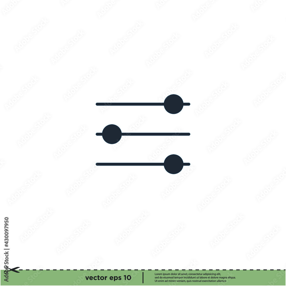audio equalizer icon vector illustration logo template audio equalizer icon vector illustration logo template