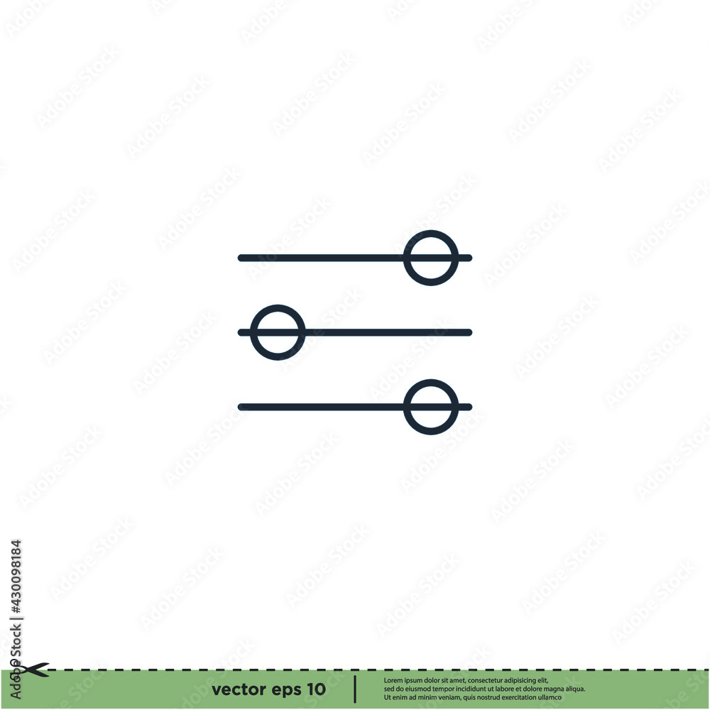 audio equalizer icon vector illustration logo template audio equalizer icon vector illustration logo template