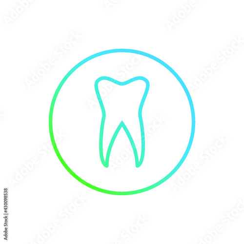 Abstract graphic illustration of tooth