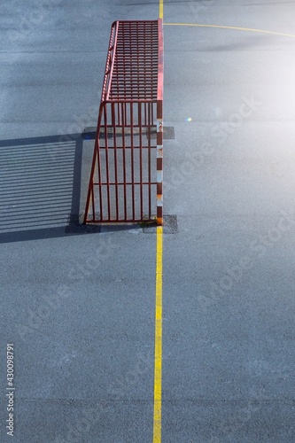 street soccer goal sport equipment in Bilbao city, Spain