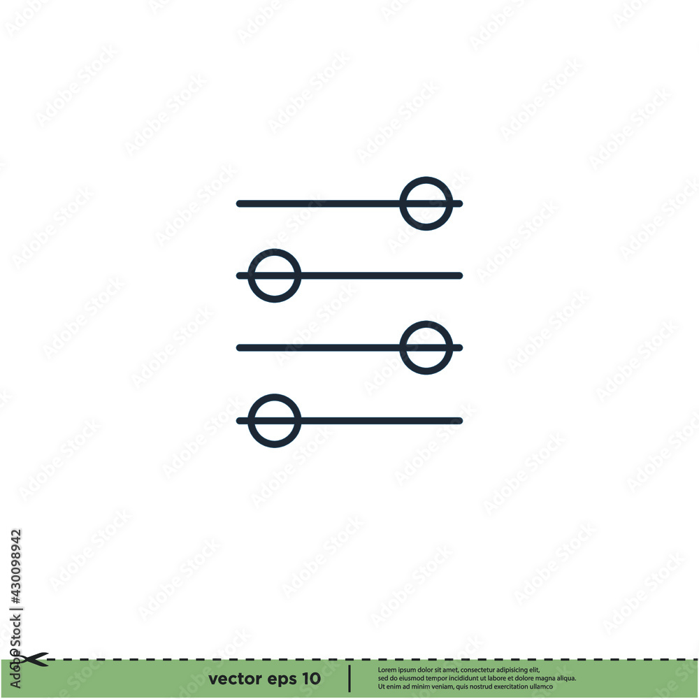 audio equalizer icon vector illustration logo template audio equalizer icon vector illustration logo template