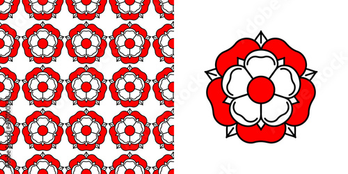 Tudoe rose of Englnd vector illustration.