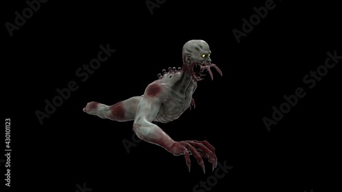 Necromorph human mutant 3 3D Render