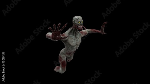 Necromorph human mutant 3 3D Render