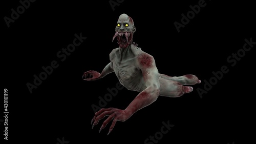 Necromorph human mutant 3 3D Render