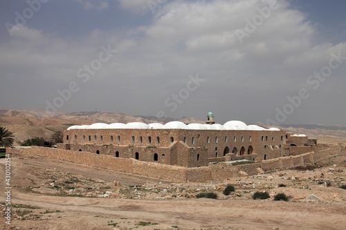 Nebi Musa Complex is located on the Jerusalem-Jericho road. The complex was built in the 13th century by Sultan Baybars. Jerusalem, Israel.