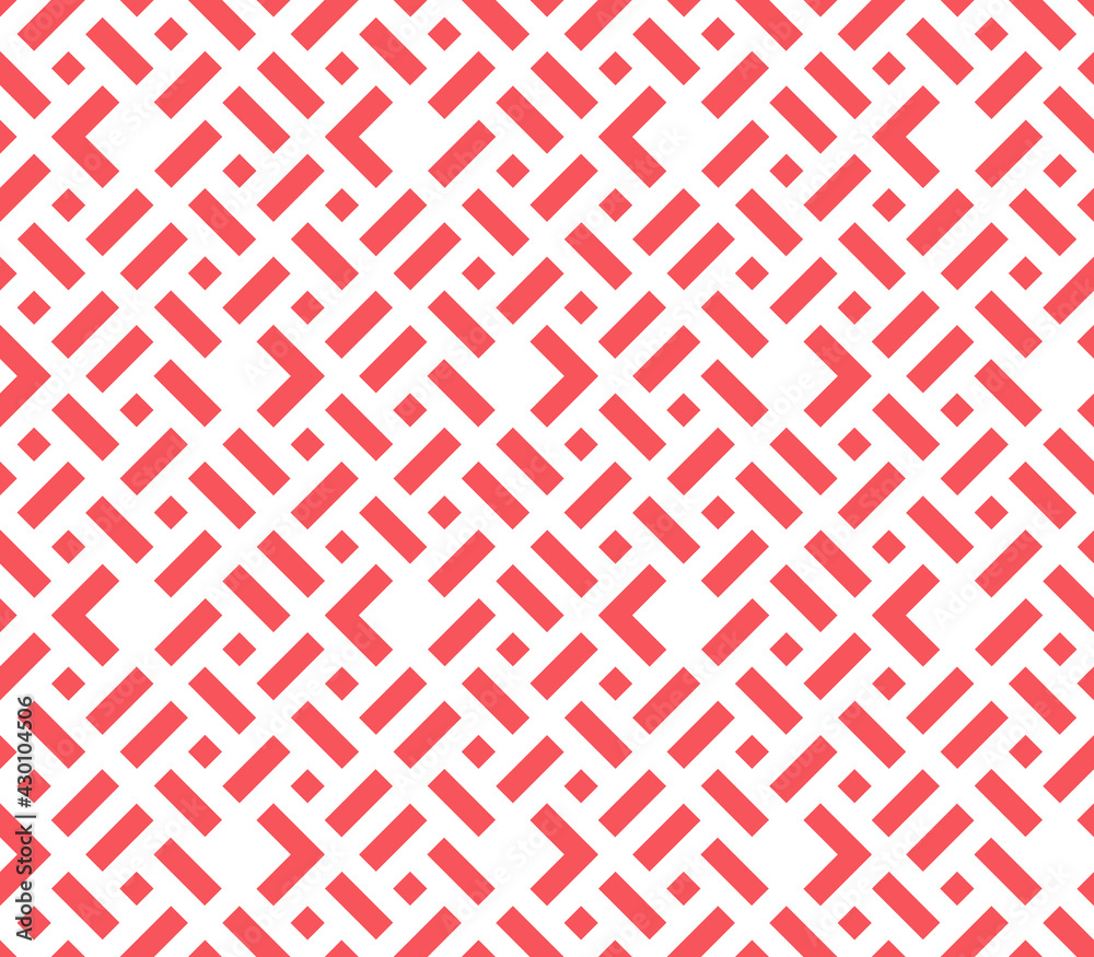 Abstract geometric pattern. A seamless vector background. White and pink ornament. Graphic modern pattern. Simple lattice graphic design Abstract geometric pattern. A seamless vector background. White and pink ornament. Graphic modern pattern. Simple lattice graphic design