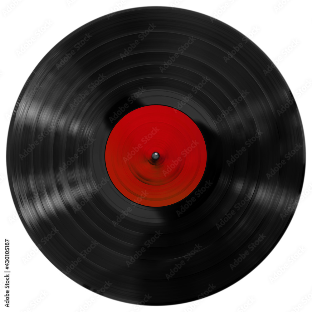 Black vinyl record on a white background, isolated. Black vinyl record on a white background, isolated.