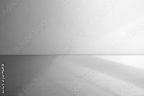 Gray wall background in an empty studio