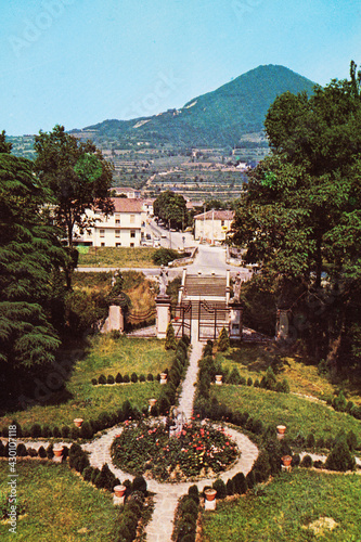 landscape of lozzo glimpse of villa carer in the 70s photo