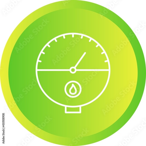 Unique Tankless Water Heater Line Vector Icon