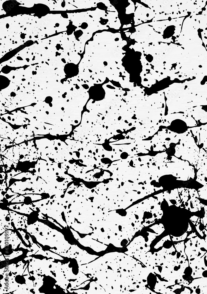 Abstract pattern with ink brush background