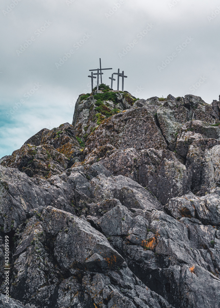 Fototapeta premium Memorial at Sea, Sitka, Alaska