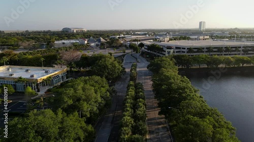 Wallpaper Mural Beautiful aerial cinematic footage view of a huge shopping mal in Florida Torontodigital.ca