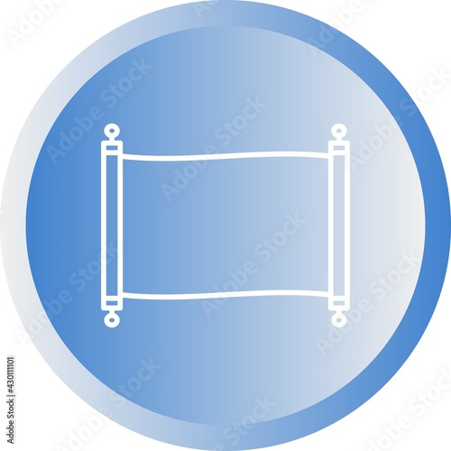 Unique Scroll Line Vector Icon