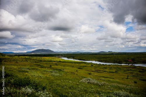 Summer landscape in Southern Iceland, Europe