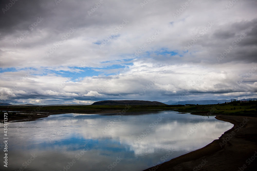 Summer landscape in Southern Iceland, Europe Summer landscape in Southern Iceland, Europe