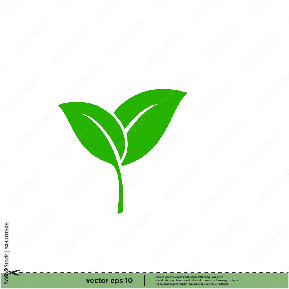 leaf icon vector illustration simple design element leaf icon vector illustration simple design element