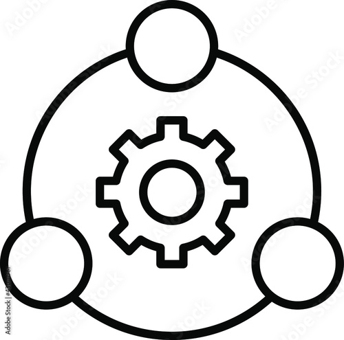 Agile supply chain icon vector