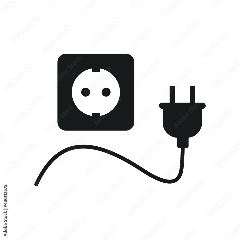 electric socket icon vector illustration simple design element electric socket icon vector illustration simple design element